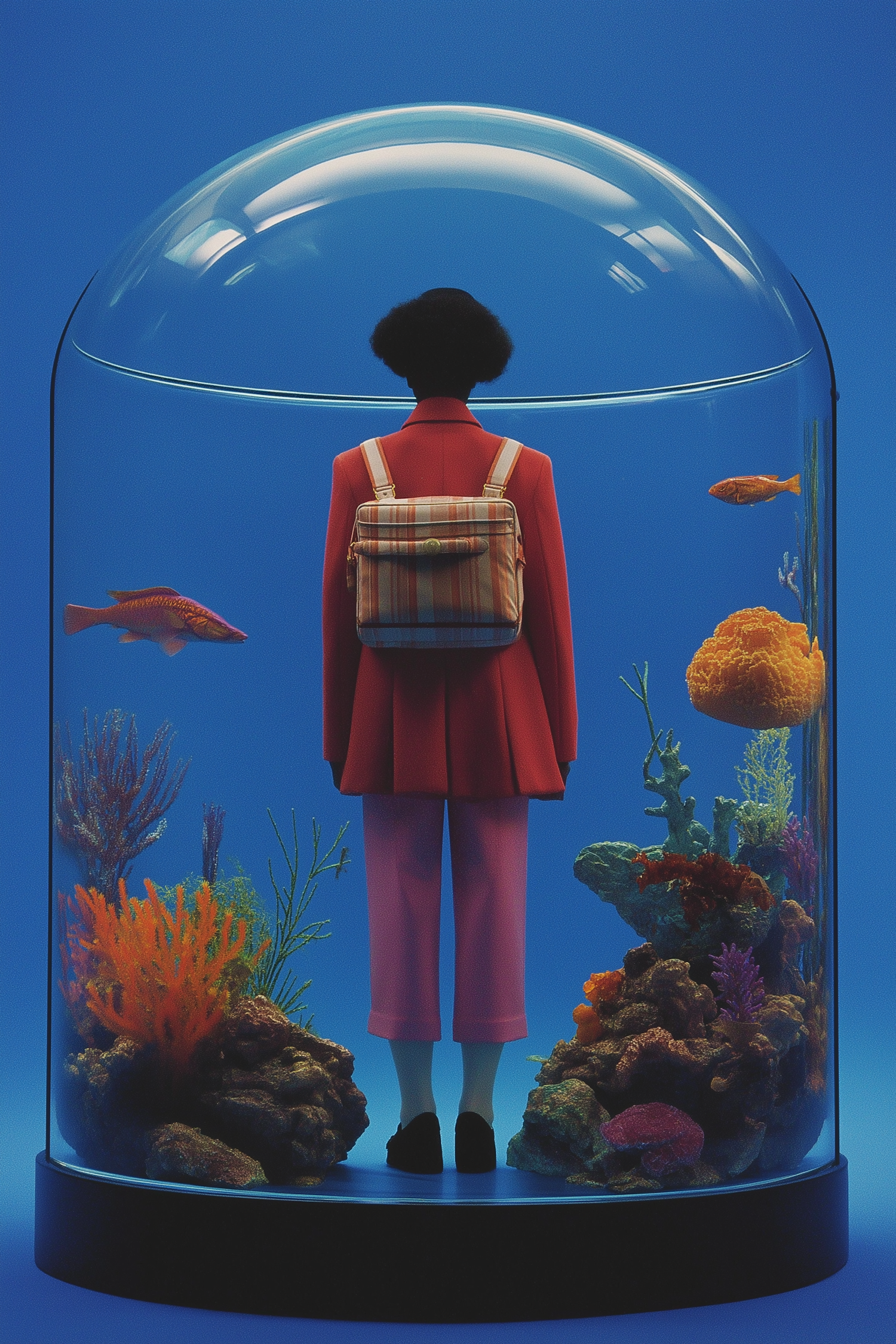 Person in Aquarium Dome