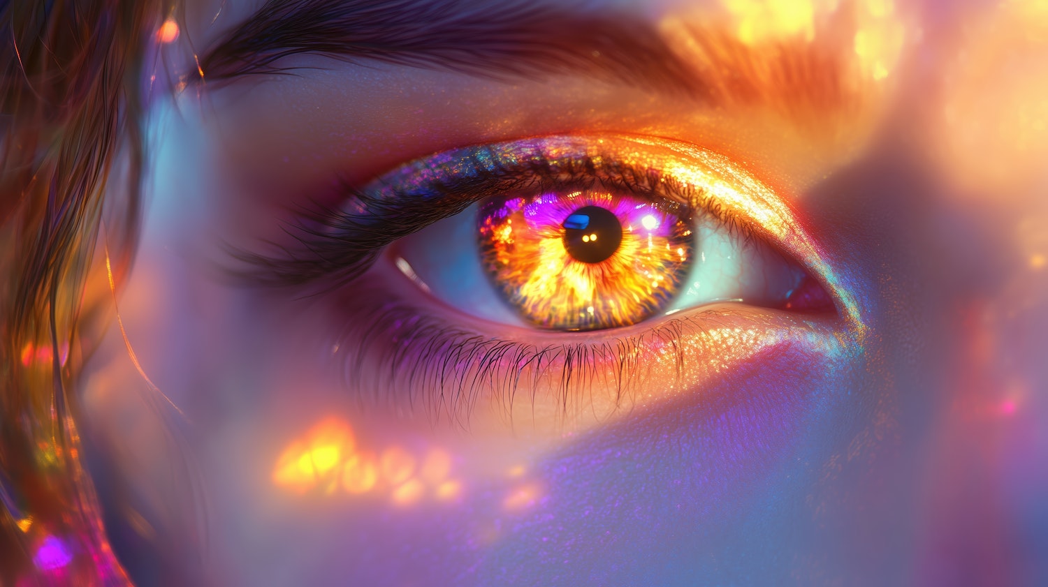 Vibrant Eye Close-Up