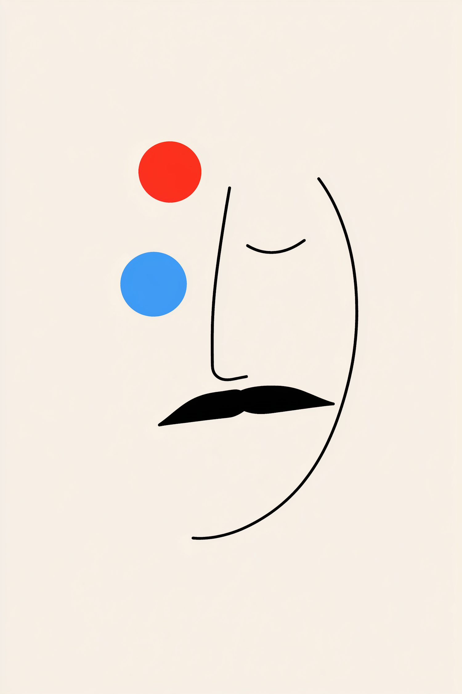 Minimalist Abstract Face