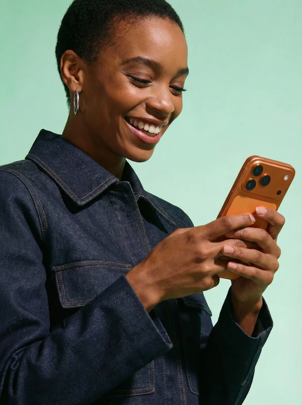 Smiling with Smartphone