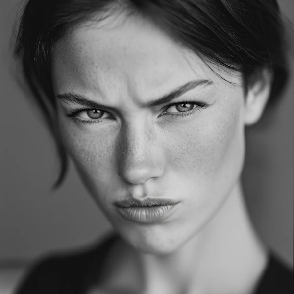 Dramatic Portrait Close-Up