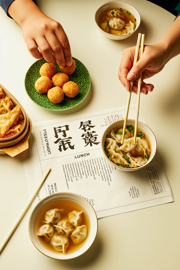 Asian Cuisine Table