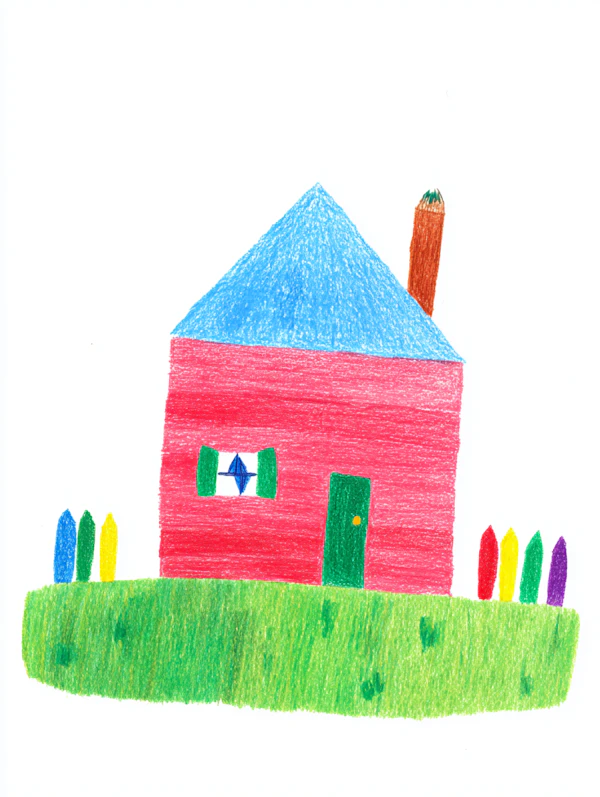 Colorful Crayon House