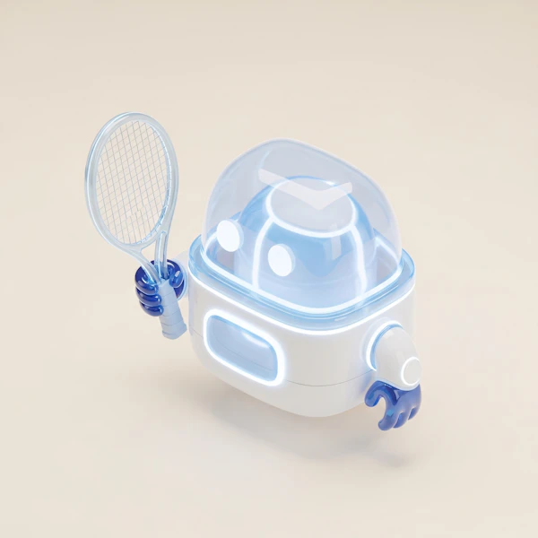 Futuristic Tennis Robot