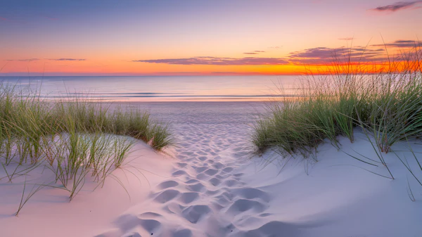 Serene Beach Sunset