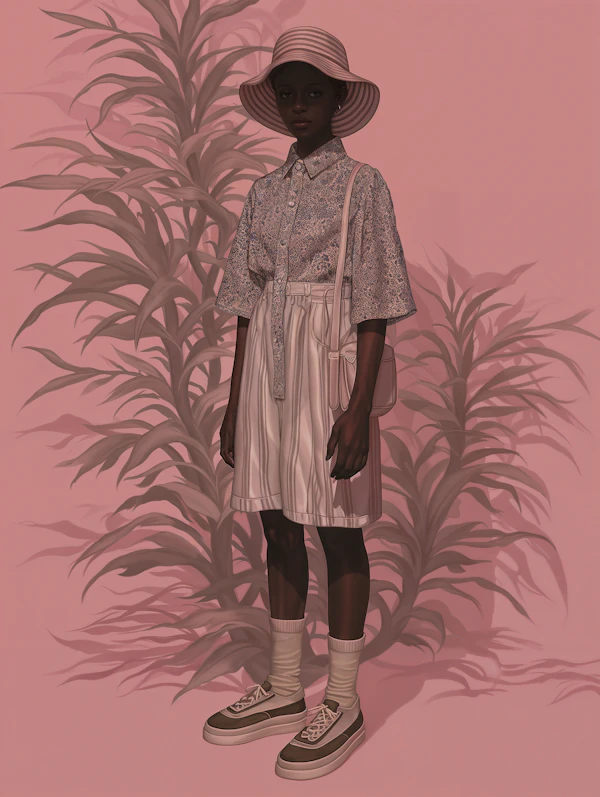 Stylish Pastel Portrait