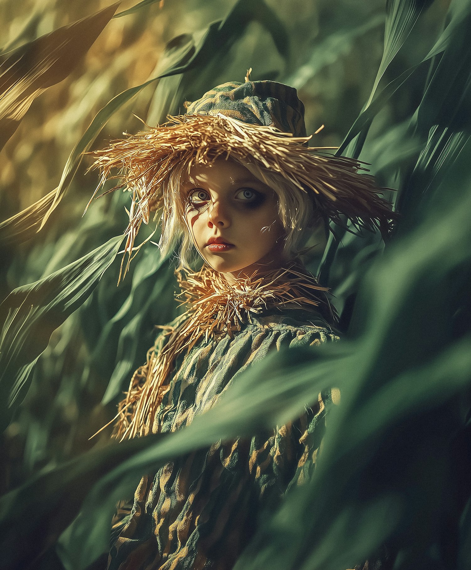 Scarecrow in Cornfield