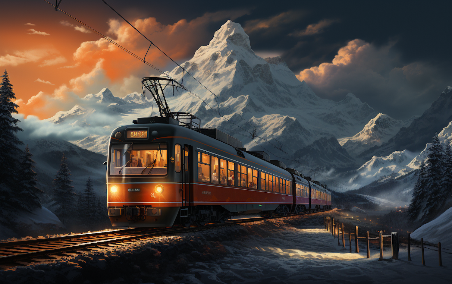 Golden Hour Express at the Mountain Majesty