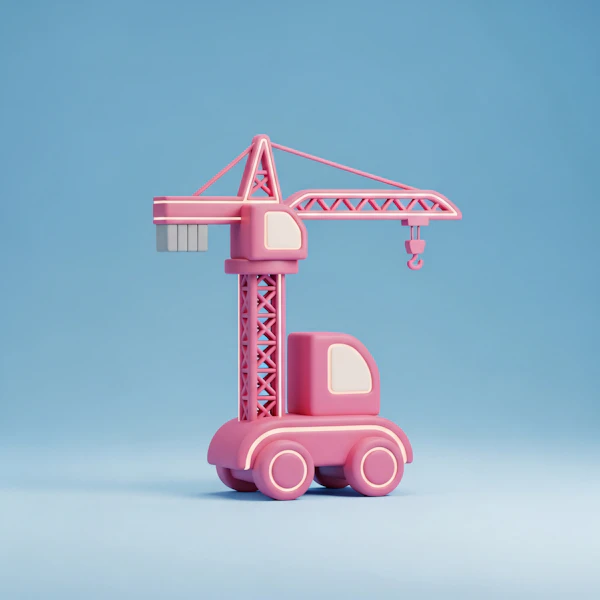 Pink Toy Crane