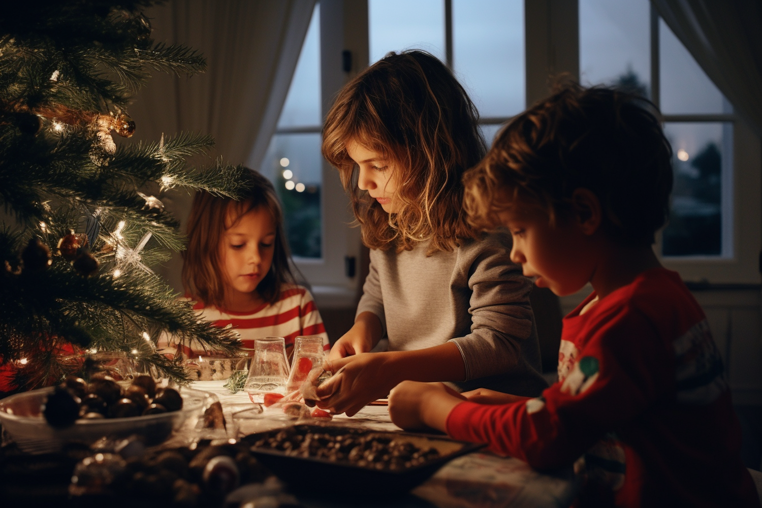 Christmas Together: Siblings' Festive Preparations