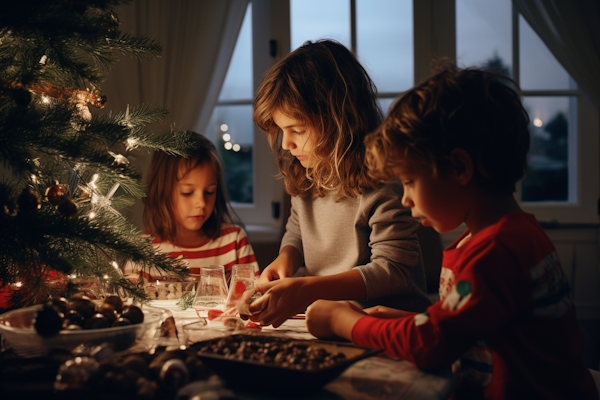 Christmas Together: Siblings' Festive Preparations