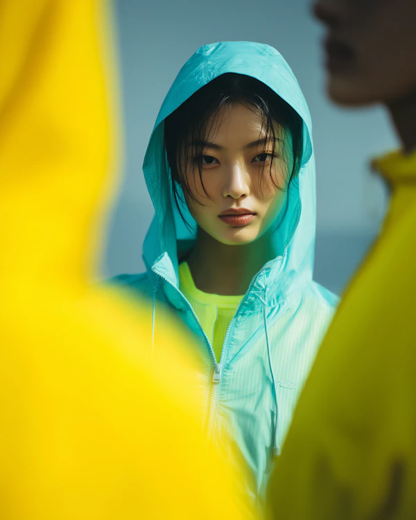 Woman in Blue Jacket