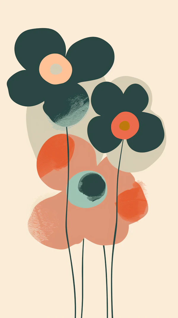 Abstract Flower Art