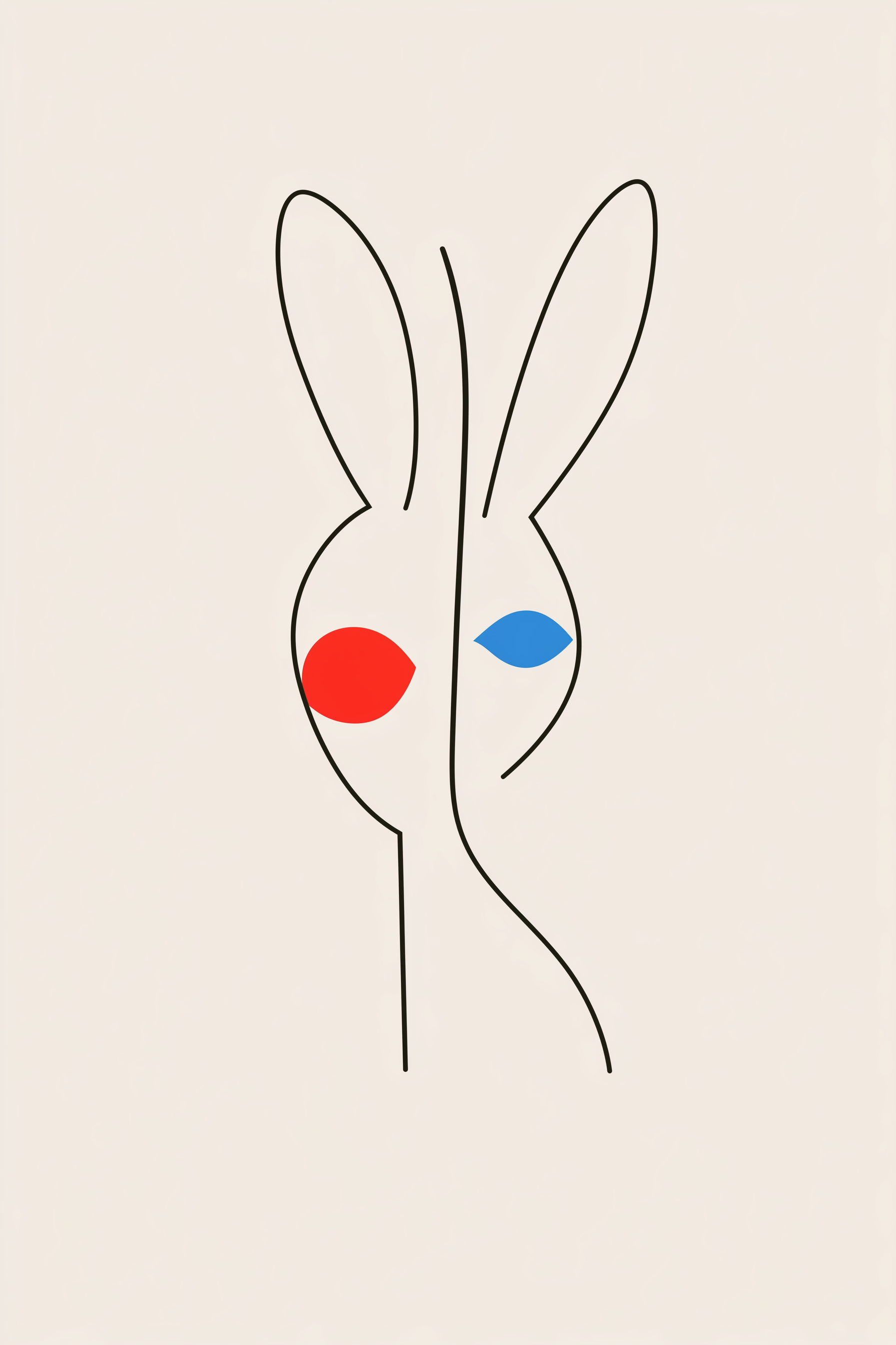 Duality Line Drawing Illustration on Lummi