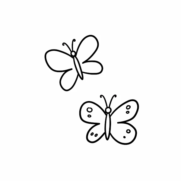 Butterfly Line Art