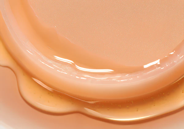 Glossy Peach Abstract