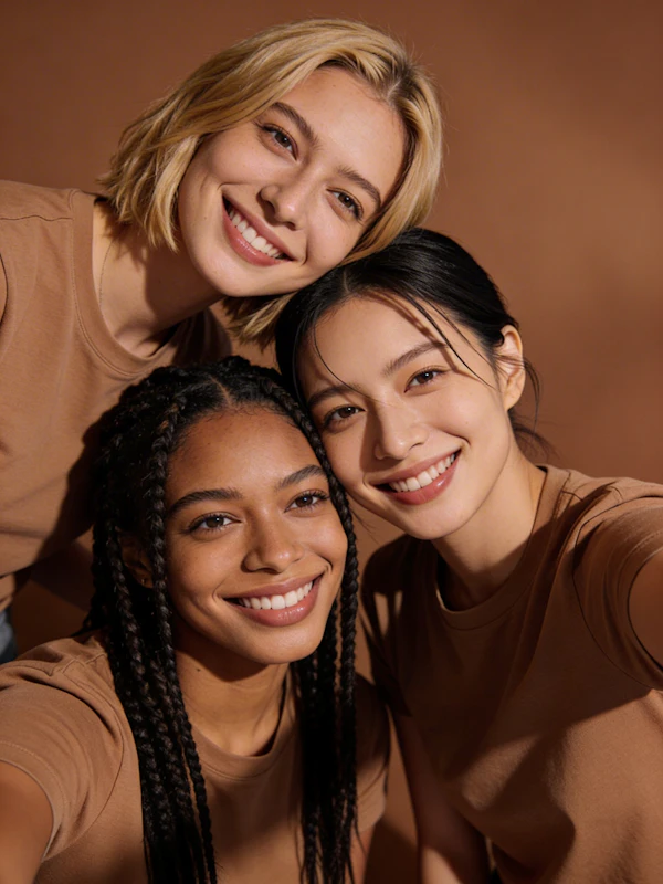 Warm Smiling Trio