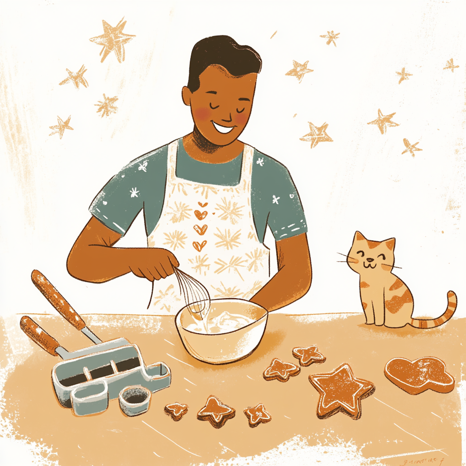 Joyful Baking Scene