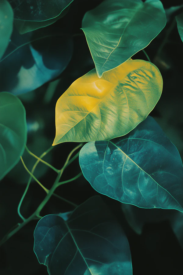 Yellow Leaf Contrast