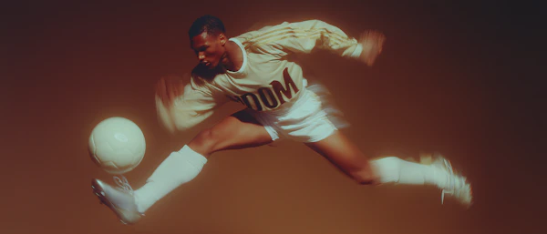 Soccer Kick in Action