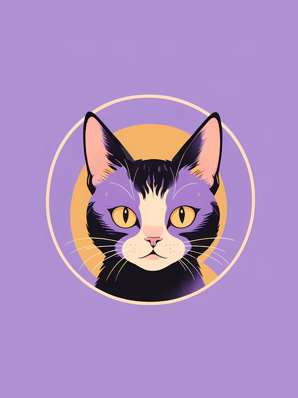 Stylized Cat Illustration