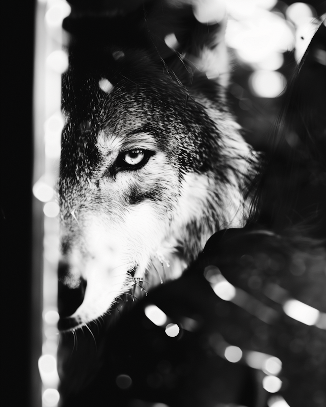 Close-up of a Wolf's Face