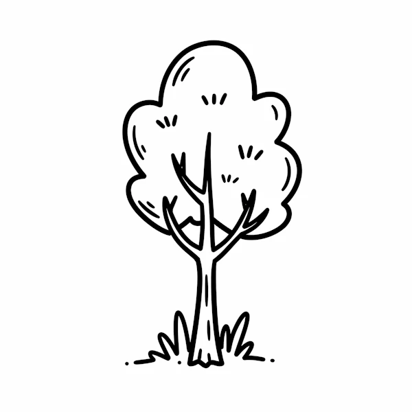Minimalist Tree Drawing