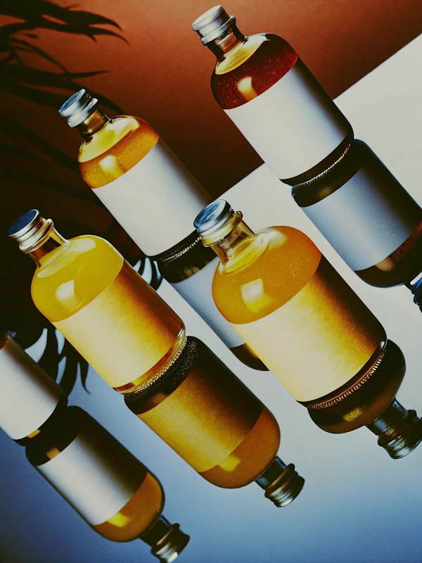 Glass Bottles Display