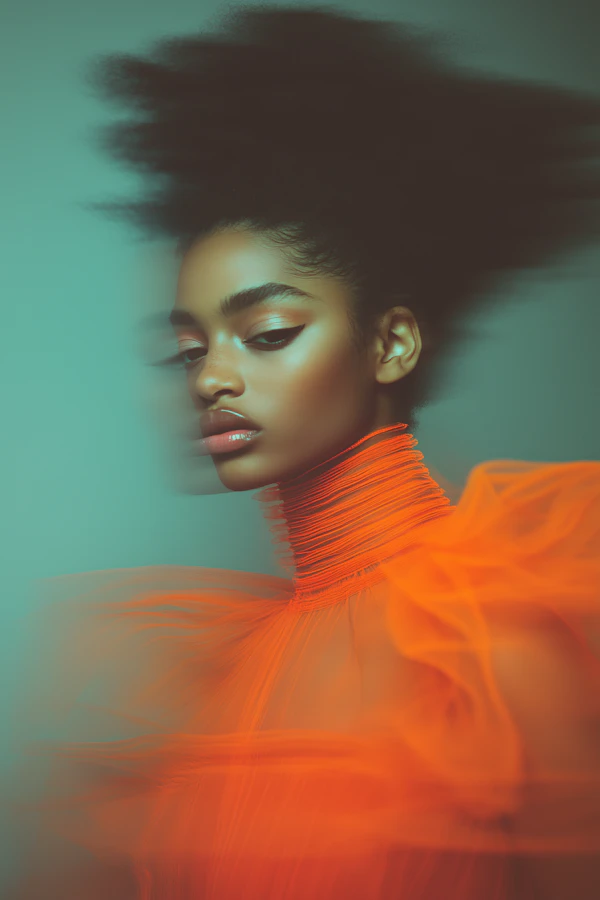 Elegant Afro Portrait