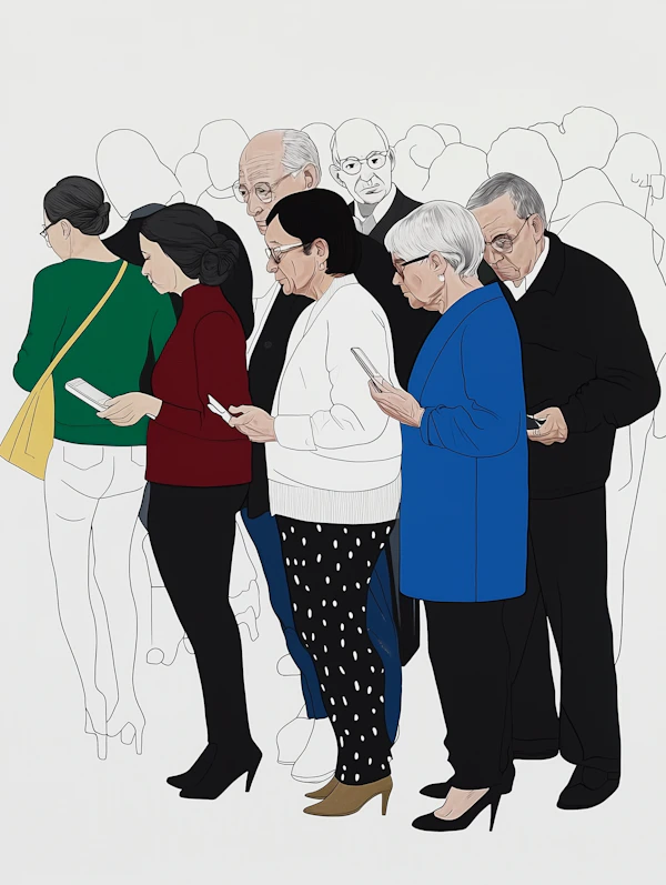 People on Smartphones