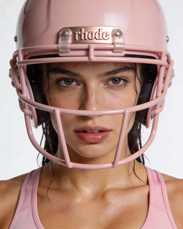 Pink Football Helmet