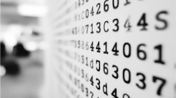 Abstract Text Grid
