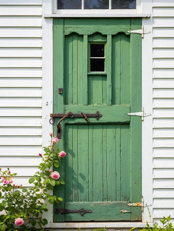 Charming Green Door