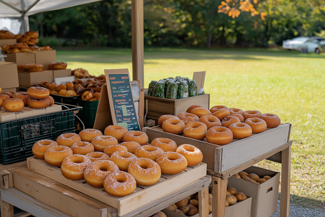 Market Stall with Baked Goods