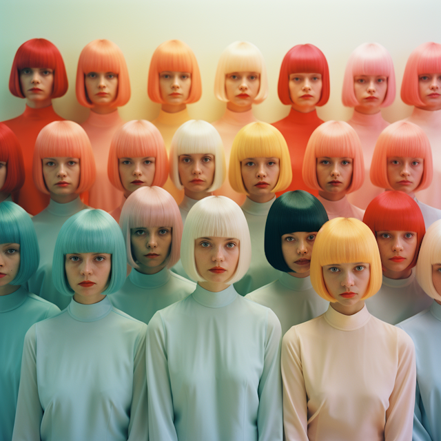 Conformity in Pastel: A Study of Uniformity and Identity