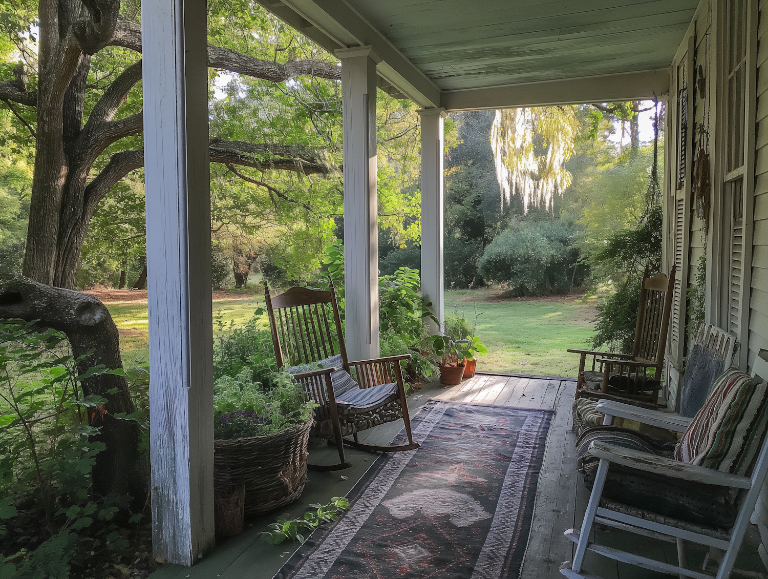 Tranquil Porch in Serene Setting