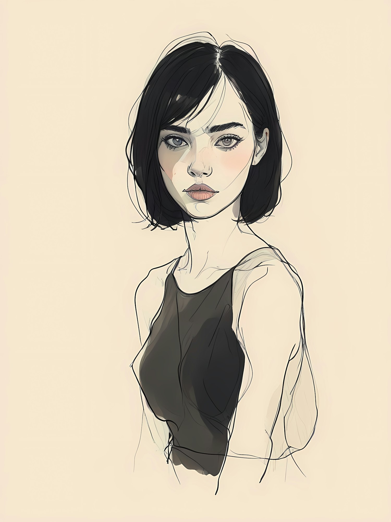 Stylized Woman Illustration