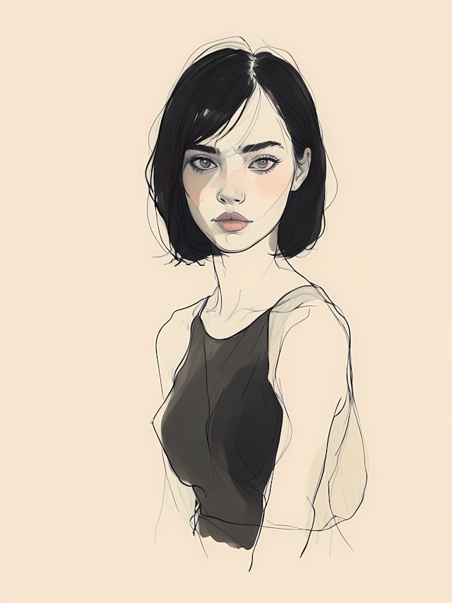 Stylized Woman Illustration