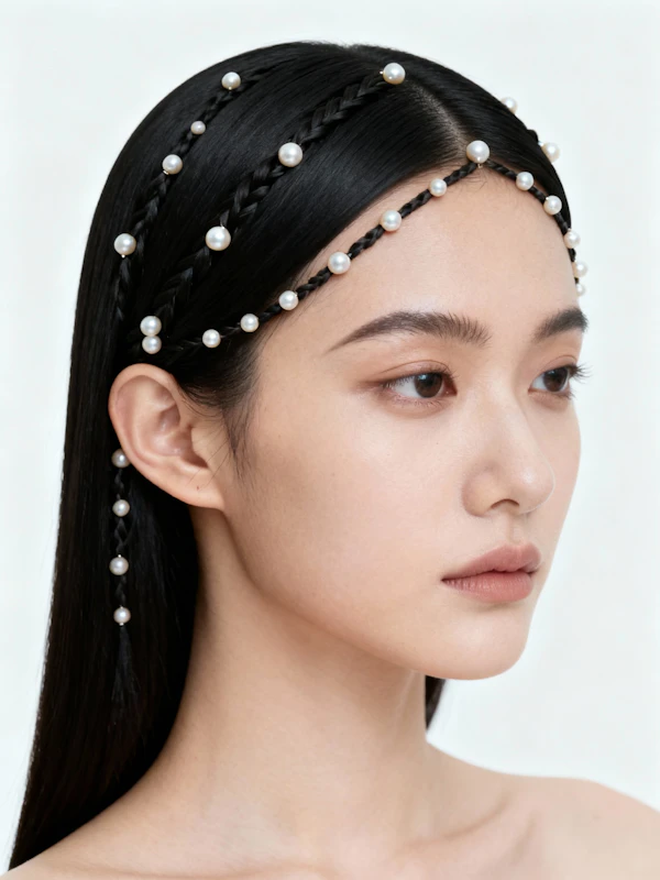Braided Elegance Portrait
