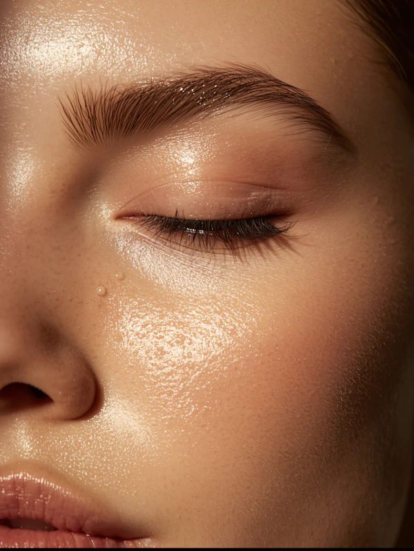 Close-Up of Eye and Skin