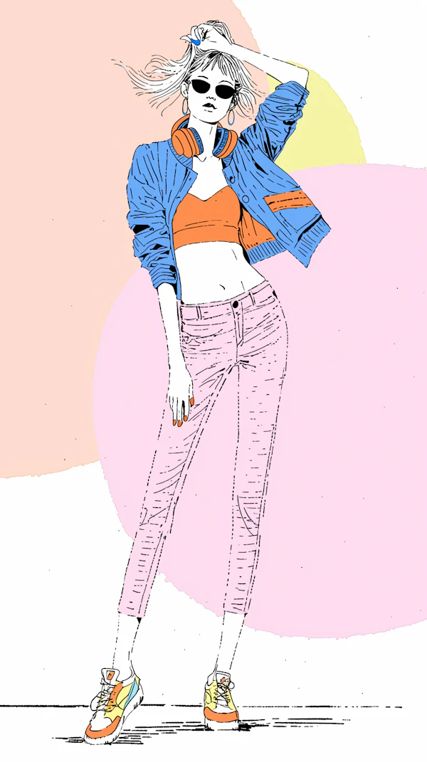 Stylish Woman Illustration