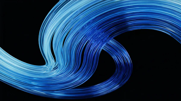 Flowing Blue Lines