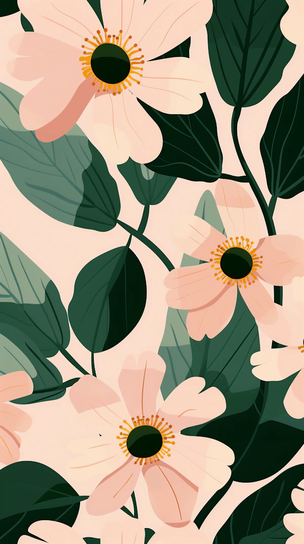 Stylized Floral Artwork