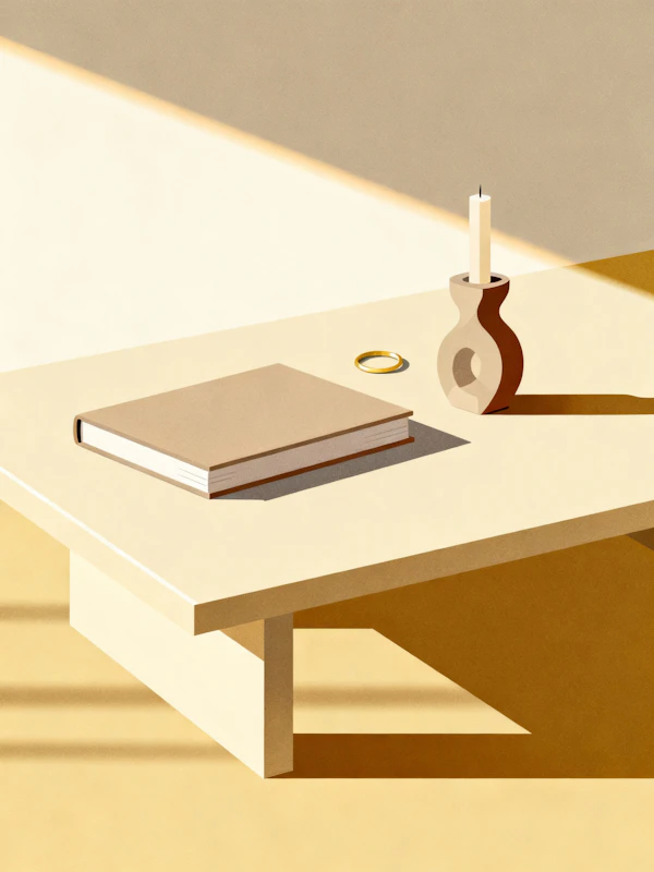 Minimalist Table Scene