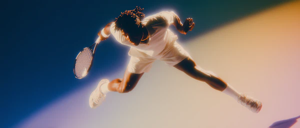 Tennis Player in Action