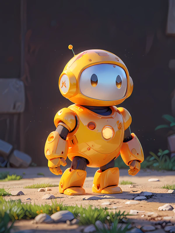 Friendly Yellow Robot