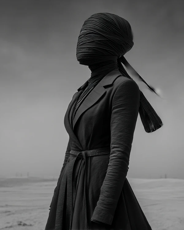 Mysterious Figure in Fog