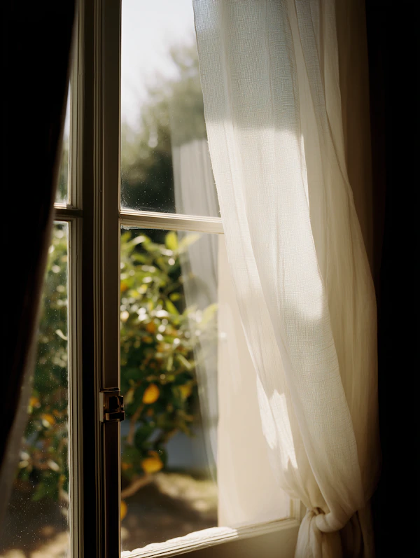 Sunlit Window View