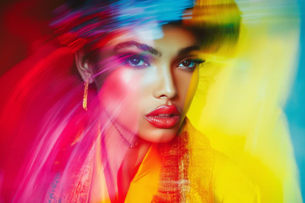 Vibrant Woman Portrait