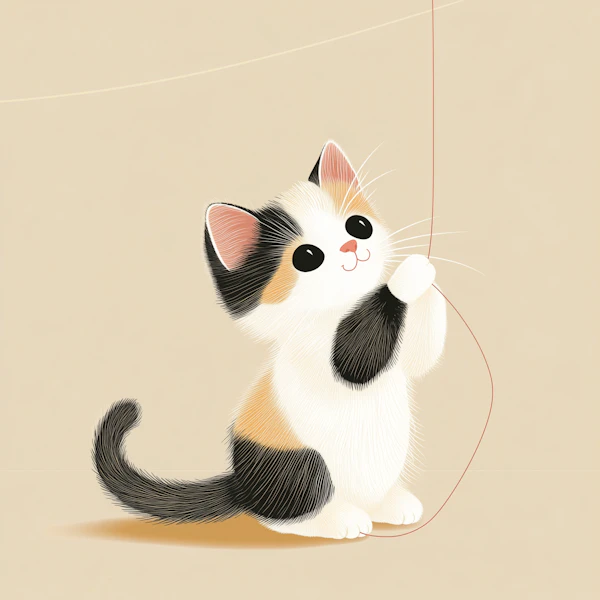 Playful Calico Kitten